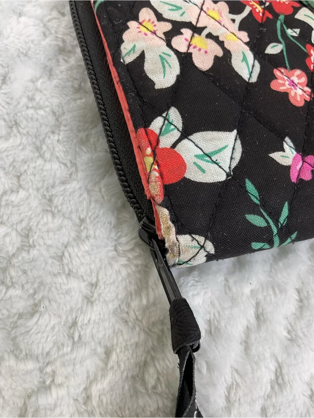Vera Bradley Black Floral Wallet